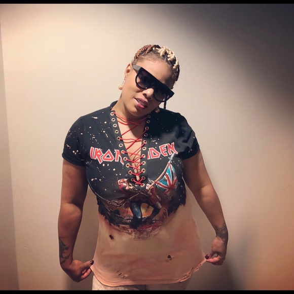 Iron Maiden Distressed Shirt - Picture 1 of 1